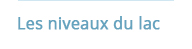 Niveaux lac Fades